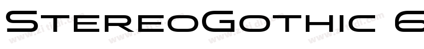 StereoGothic 600字体转换